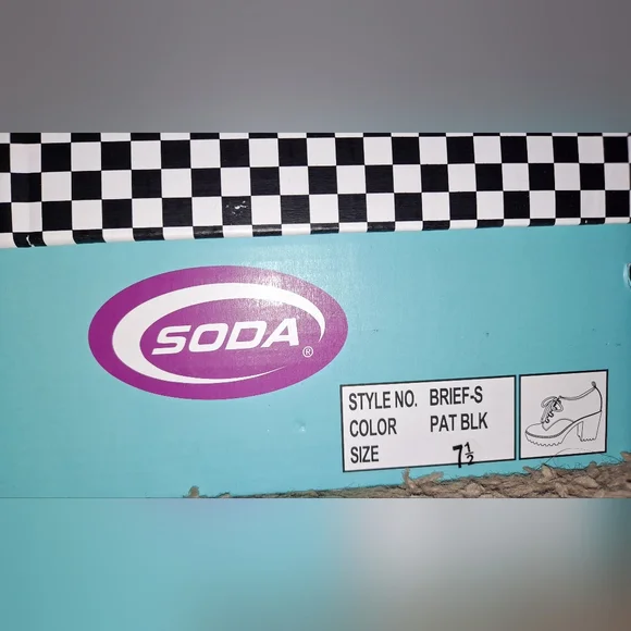 SODA Brief Lace Up Block Heel Womens Shoes Size 7.5 (used) - Picture 8 of 10